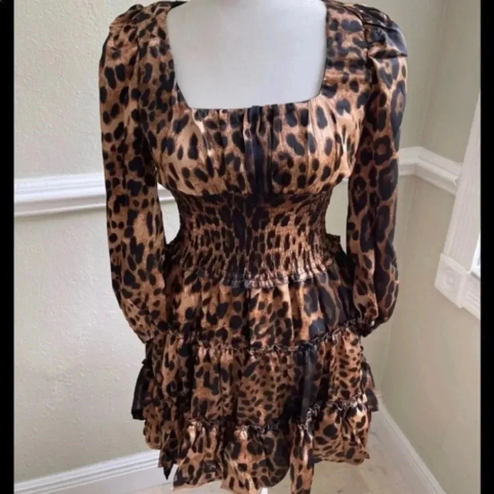 Leopard Dress Size Small - Picture 2 of 5